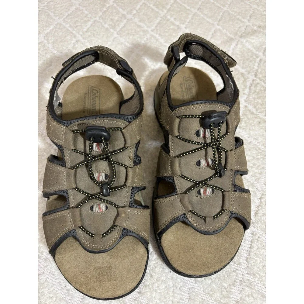 Coleman Excursion Series Kyran Brown Sandals Adjustable Heel Comfort Mens Size 8